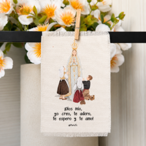 COMPLEMENTOS. tela virgen fatima